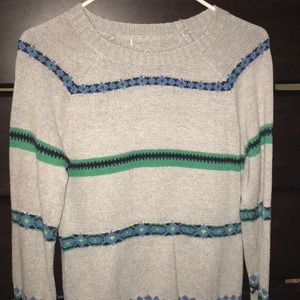 Old Navy gray, striped sweater